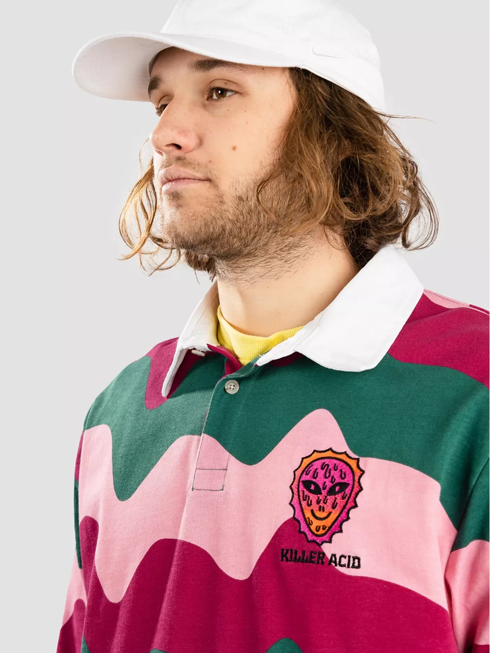 Killer Acid Alien Wavy Rugby Longsleeve T-Shirt Long Sleeve T-Shirt 6 Killer Acid Alien Wavy Rugby Longsleeve T-Shirt Long Sleeve T-Shirt – Bild 4