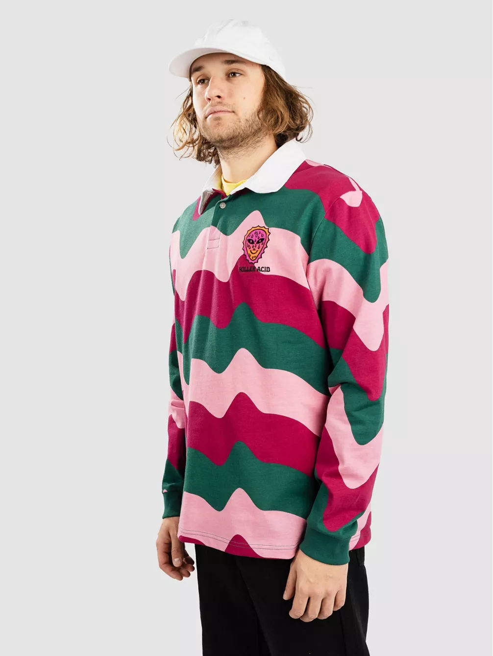Killer Acid Alien Wavy Rugby Longsleeve T-Shirt Long Sleeve T-Shirt 3 Killer Acid Alien Wavy Rugby Longsleeve T-Shirt Long Sleeve T-Shirt