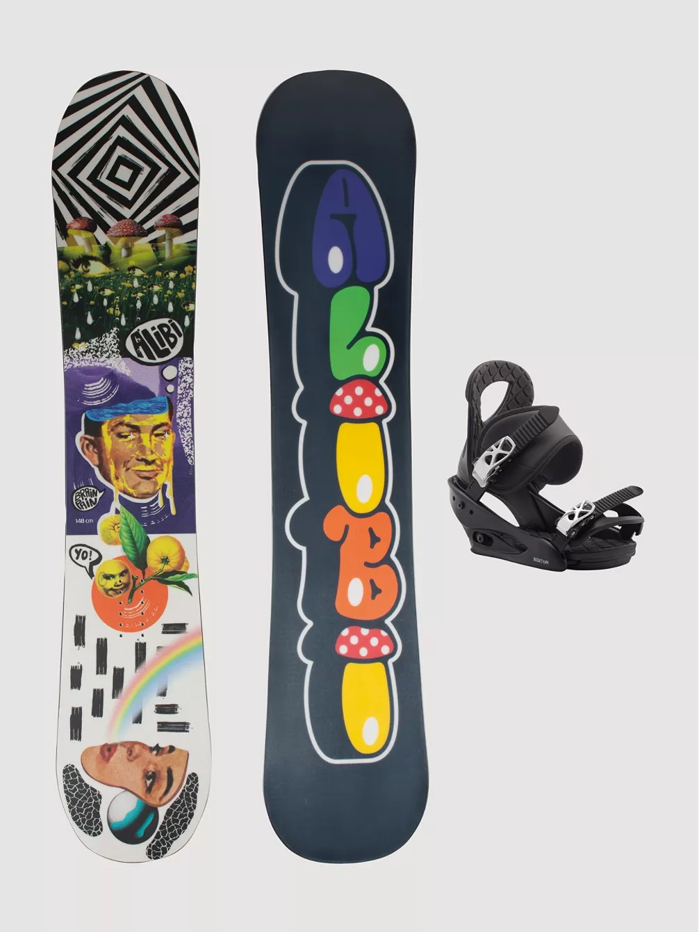 Alibi Snowboards Brain Rain 145 + Burton Citizen S 2023 Snowboard-Set 3 Alibi Snowboards Brain Rain 145 + Burton Citizen S 2023 Snowboard-Set