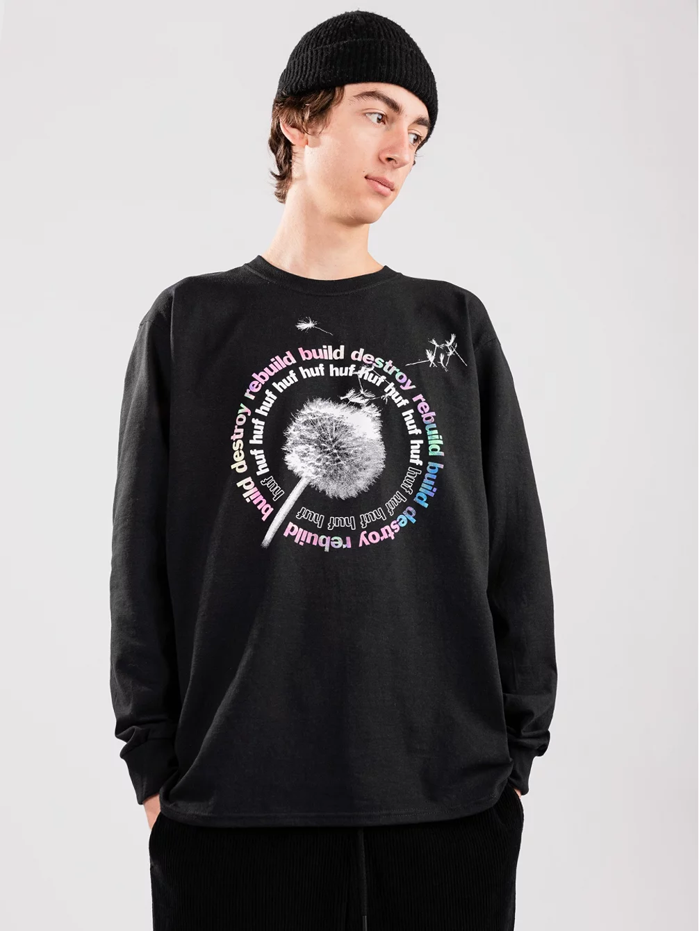 HUF Dandelion Long Sleeve T-Shirt 3 HUF Dandelion Long Sleeve T-Shirt