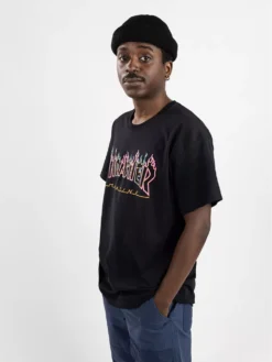 Thrasher Double Flame Neon T-Shirt