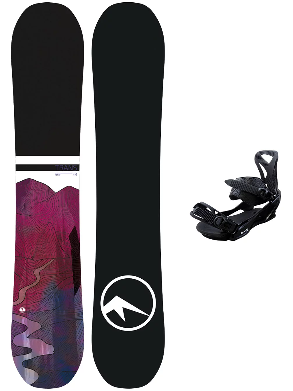 TRANS FR 147 + Team Pro M Black 2023 Snowboard-Set 3 TRANS FR 147 + Team Pro M Black 2023 Snowboard-Set