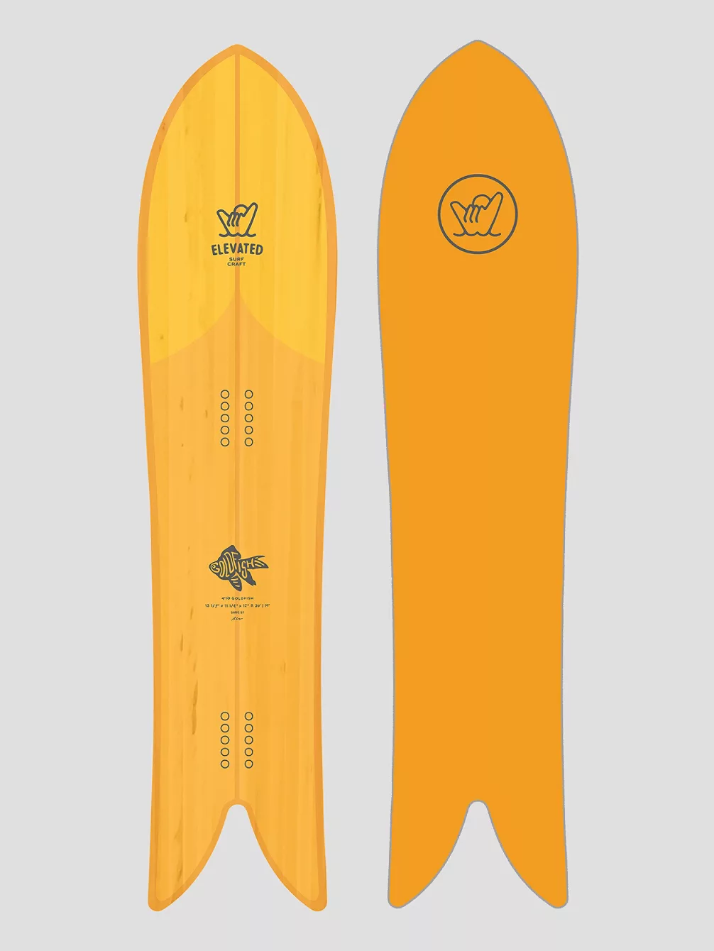 Elevated Surf Craft Goldfish 4'10 / 147 2023 Snowboard 3 Elevated Surf Craft Goldfish 4'10 / 147 2023 Snowboard