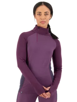 Mons Royale Merino Olympus Half Zip Base Layer Top