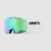 100Percent Norg Hiper White/Green Goggle
