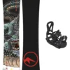 TRANS Pirate 120 + Junior M Black 2023 Snowboard-Set -Blue Tomato Verkäufe Pirate120JuniorMBlack2023SnowboardSet