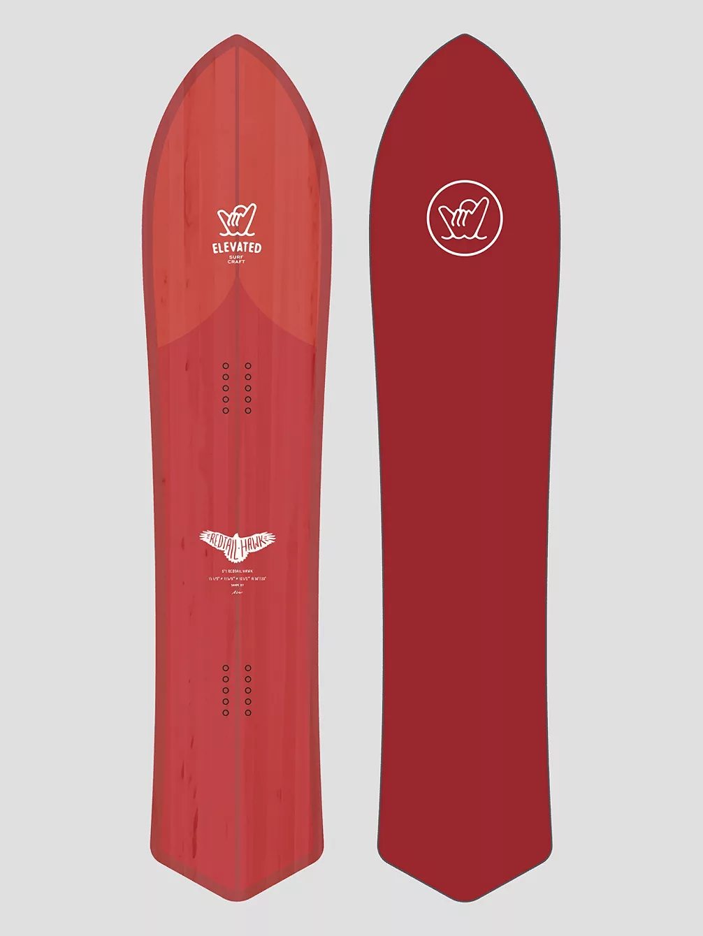 Elevated Surf Craft Redtail Hawk 5'1 / 155 2023 Snowboard 3 Elevated Surf Craft Redtail Hawk 5'1 / 155 2023 Snowboard