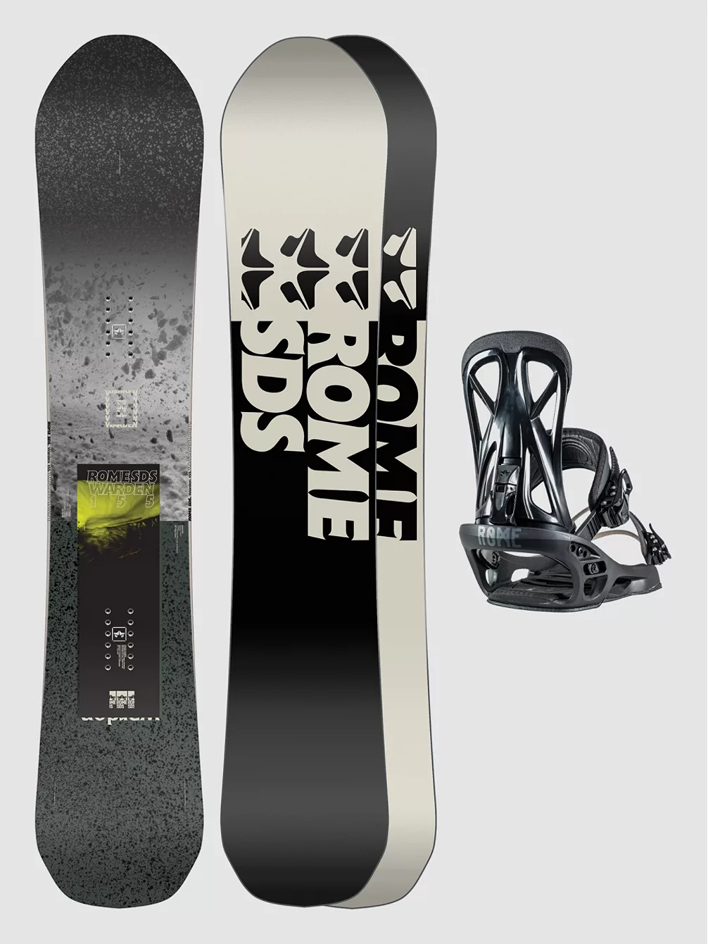 Rome Warden 160W + United L 2023 Snowboard-Set 3 Rome Warden 160W + United L 2023 Snowboard-Set