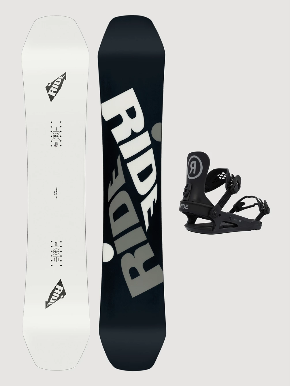 Ride Zero Jr 135 + K1 Blk S 2023 Snowboard-Set 3 Ride Zero Jr 135 + K1 Blk S 2023 Snowboard-Set